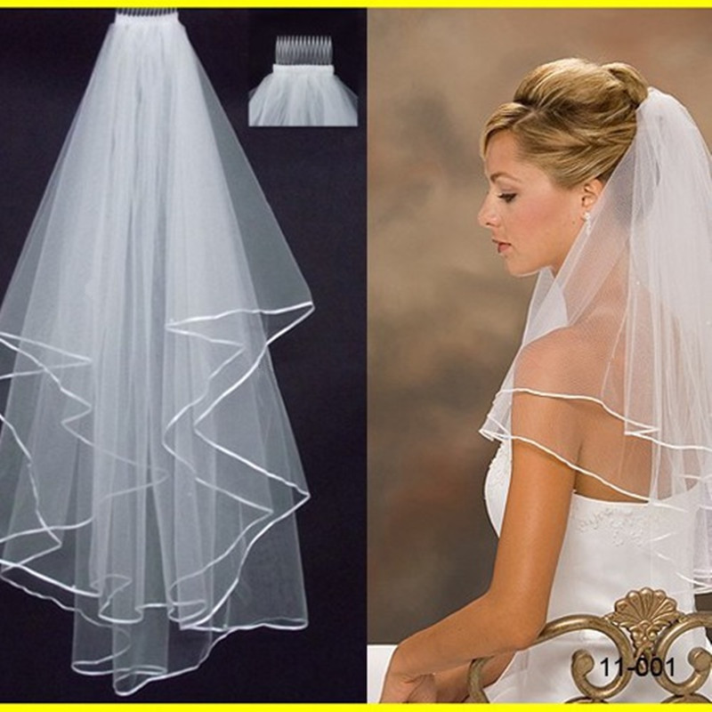 Cheap Wedding Veils For Sale
 Short Tulle Cheap Bridal Veil With b 2017 Sale Summer