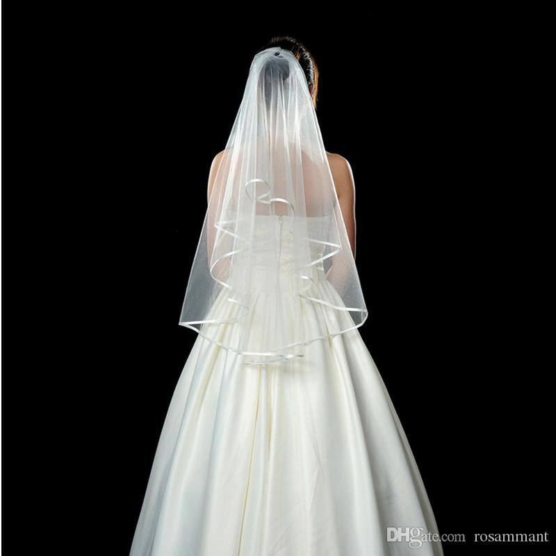 Cheap Wedding Veils For Sale
 Two Layers Tulle Short Bridal Veils 2020 Hot Sale Cheap
