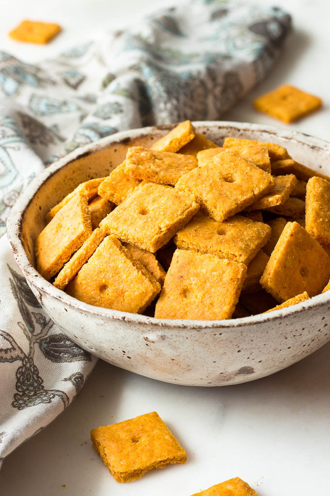 Cheddar Cheese Crackers
 Low Carb Cheddar Cheese Crackers