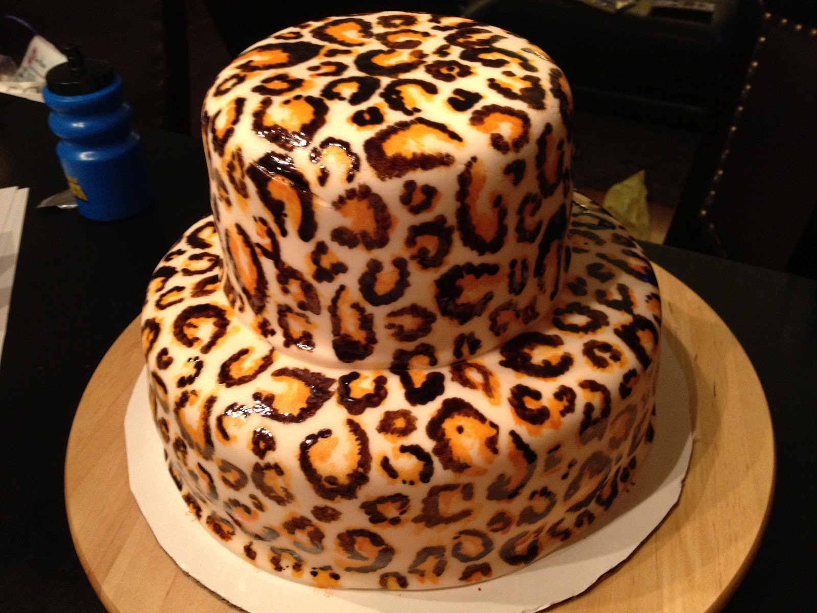 Cheetah Birthday Cake
 Crispy s Cakes hand painted leopard cake