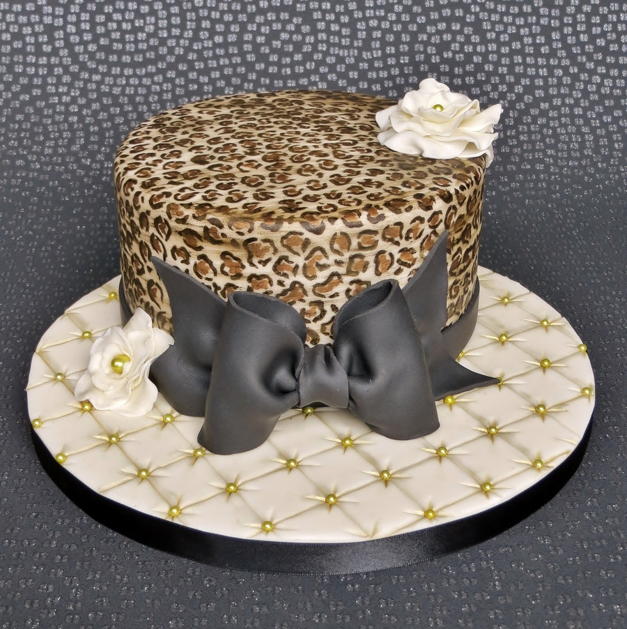 Cheetah Birthday Cake
 Leopard Print Birthday Cake CakeCentral