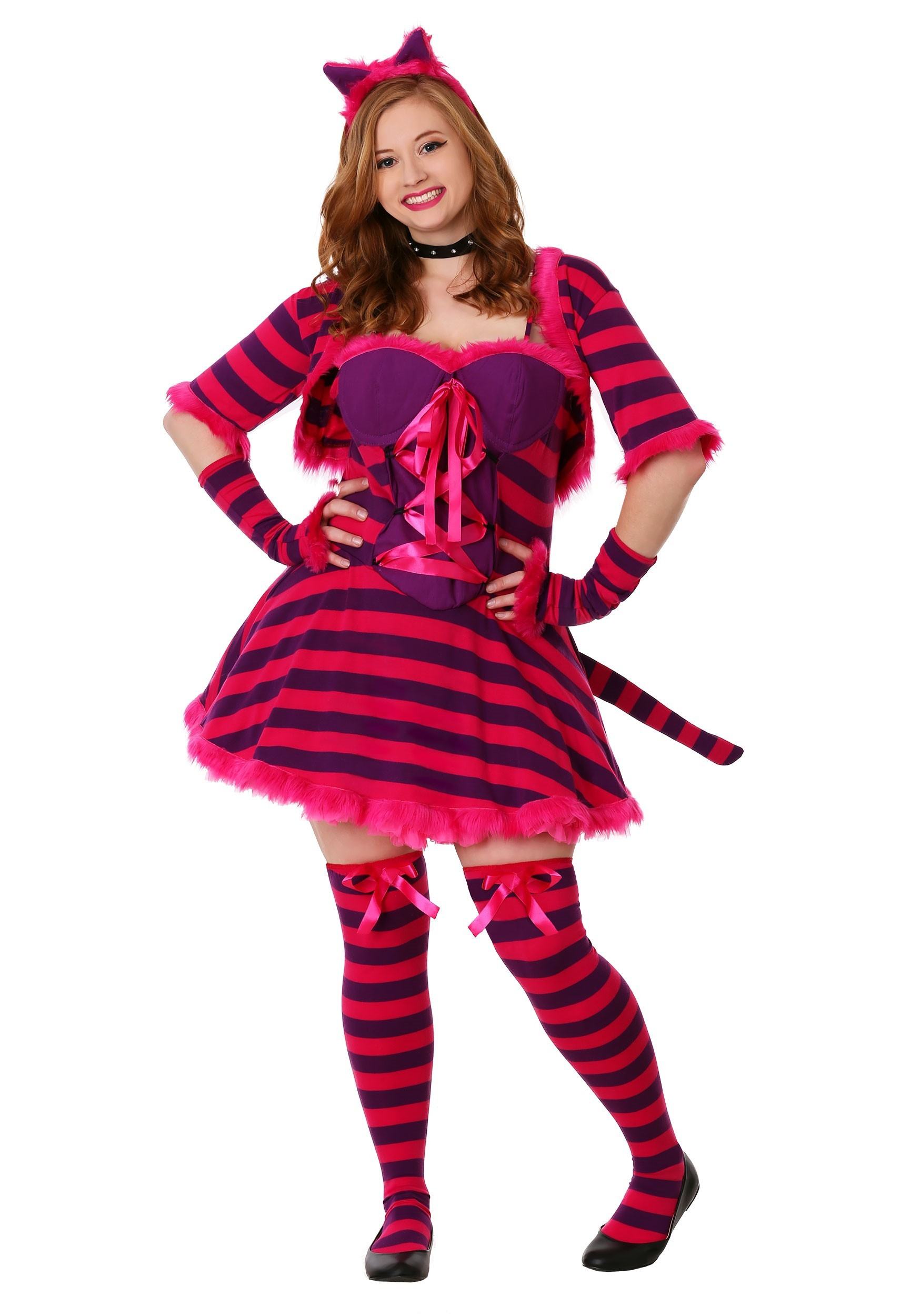 Cheshire Cat Costume DIY
 Womens Plus Wonderland Cat Costume Plus Size Cheshire