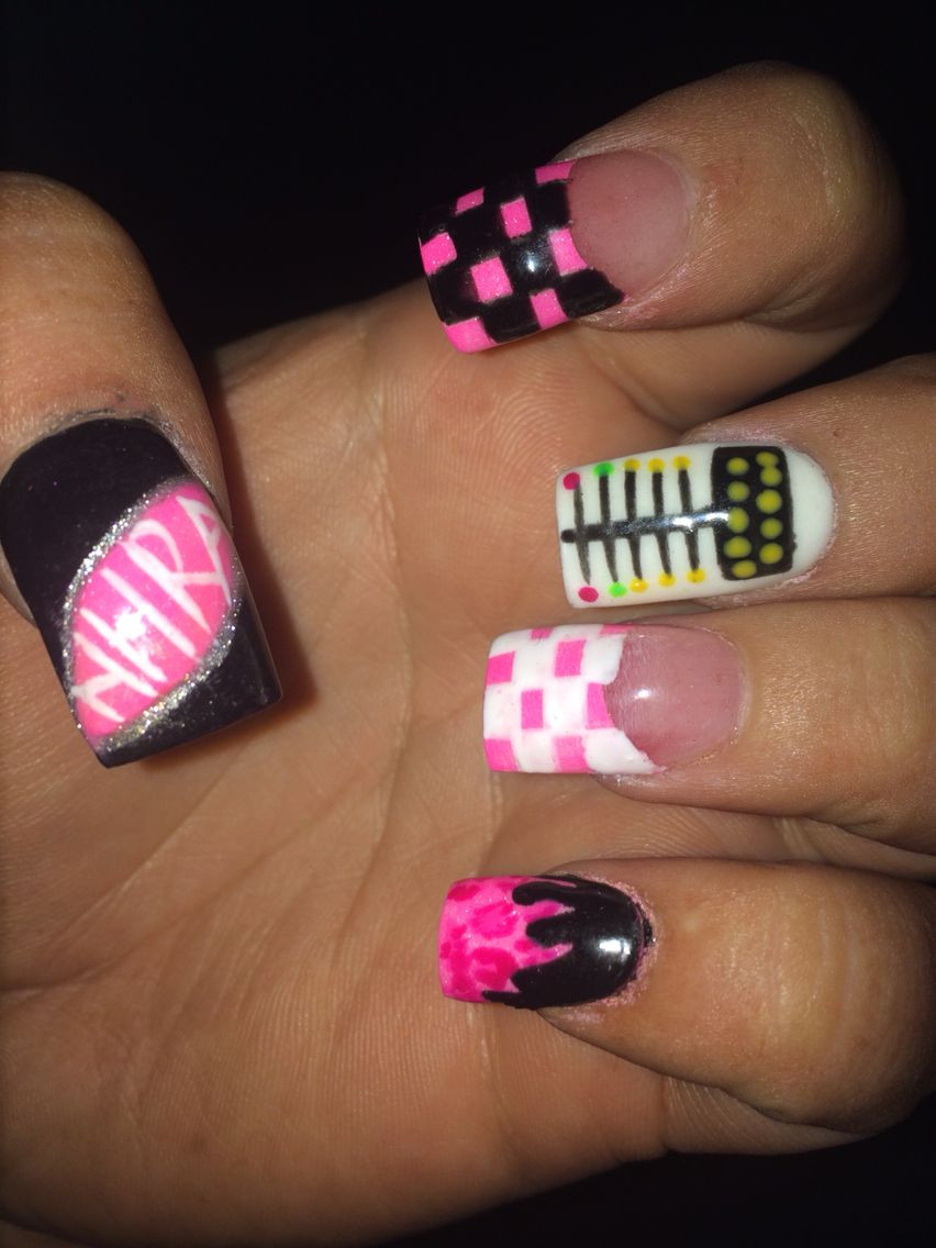 Chevy Nail Designs
 Drag racing nails 2015 With images