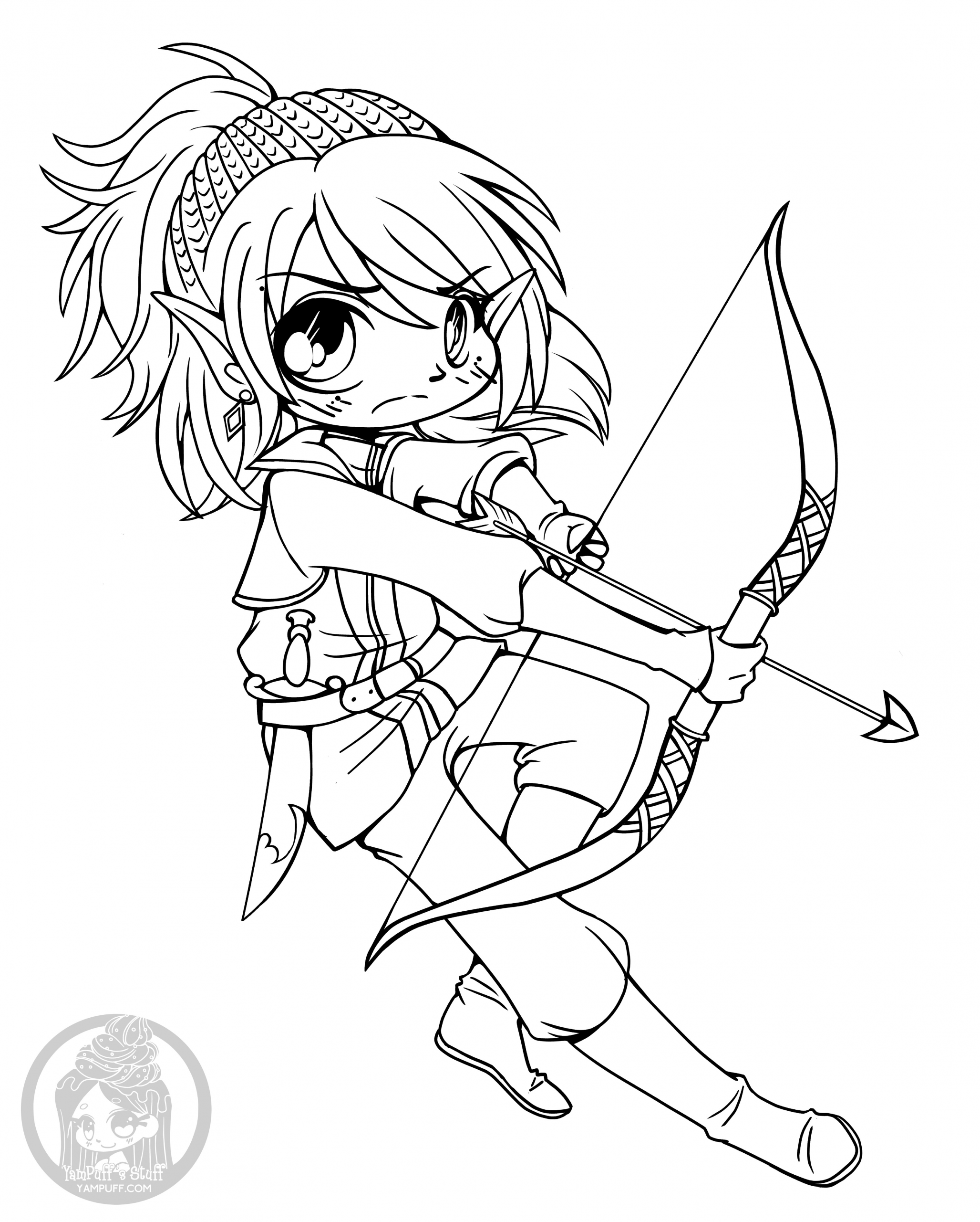 Chibi Girls Coloring Pages
 Fanart Free Chibi Colouring Pages • YamPuff s Stuff