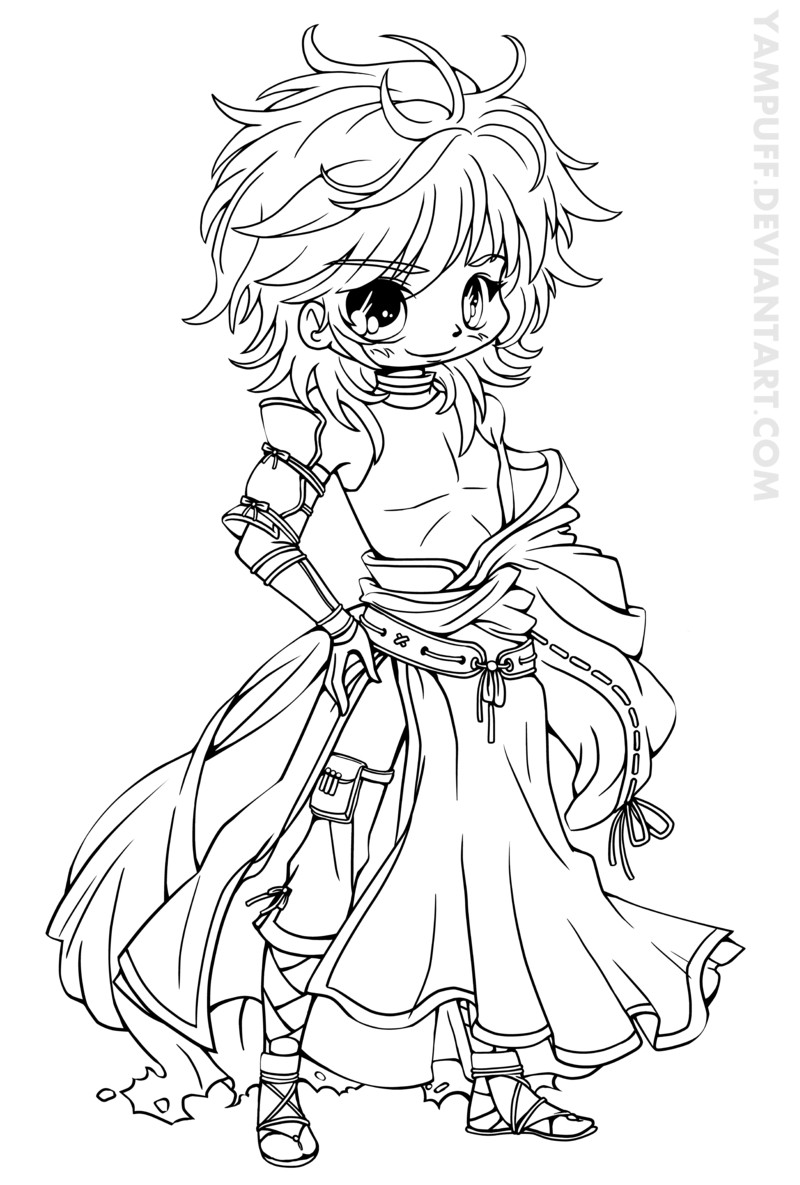 Chibi Girls Coloring Pages
 15 cute chibi coloring pages printable Print Color Craft