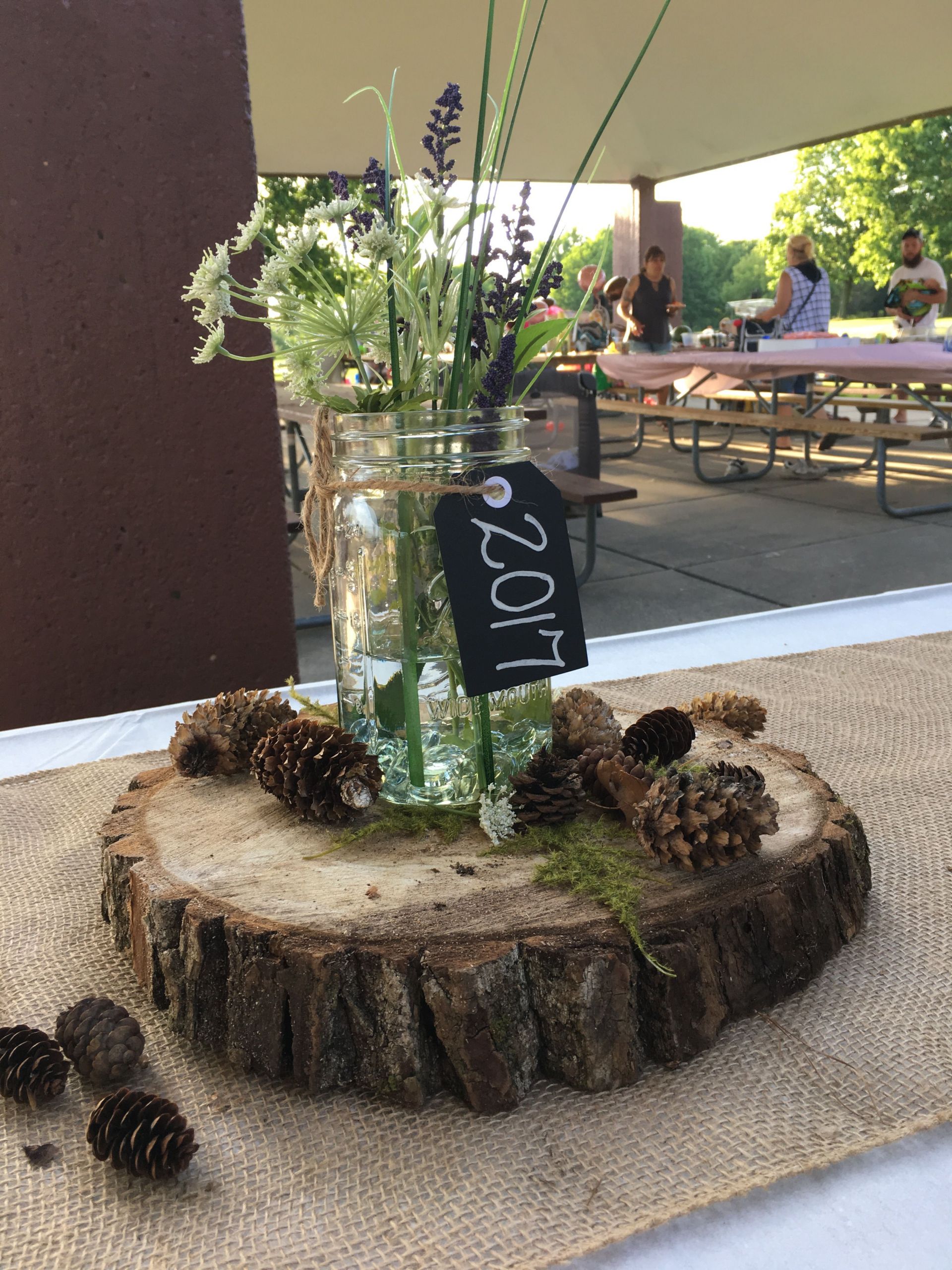 Chic Simple Backyard Graduation Party Decorating Ideas
 Woodsy Rustic graduation party
