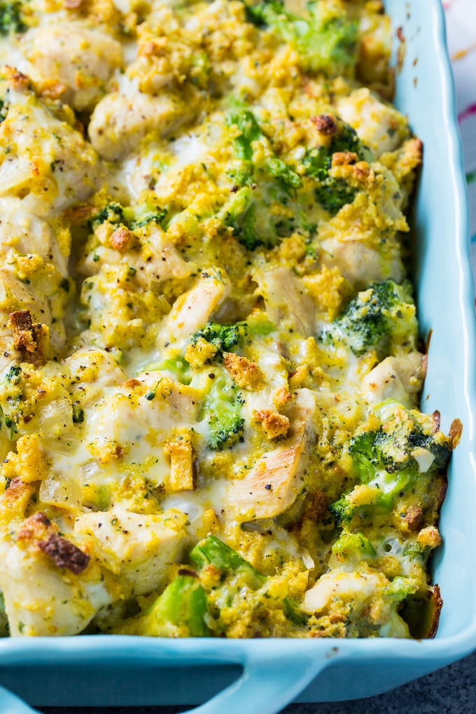 Chicken And Cheese Casserole
 Cheesy Chicken and Broccoli Casserole Spicy Southern Kitchen