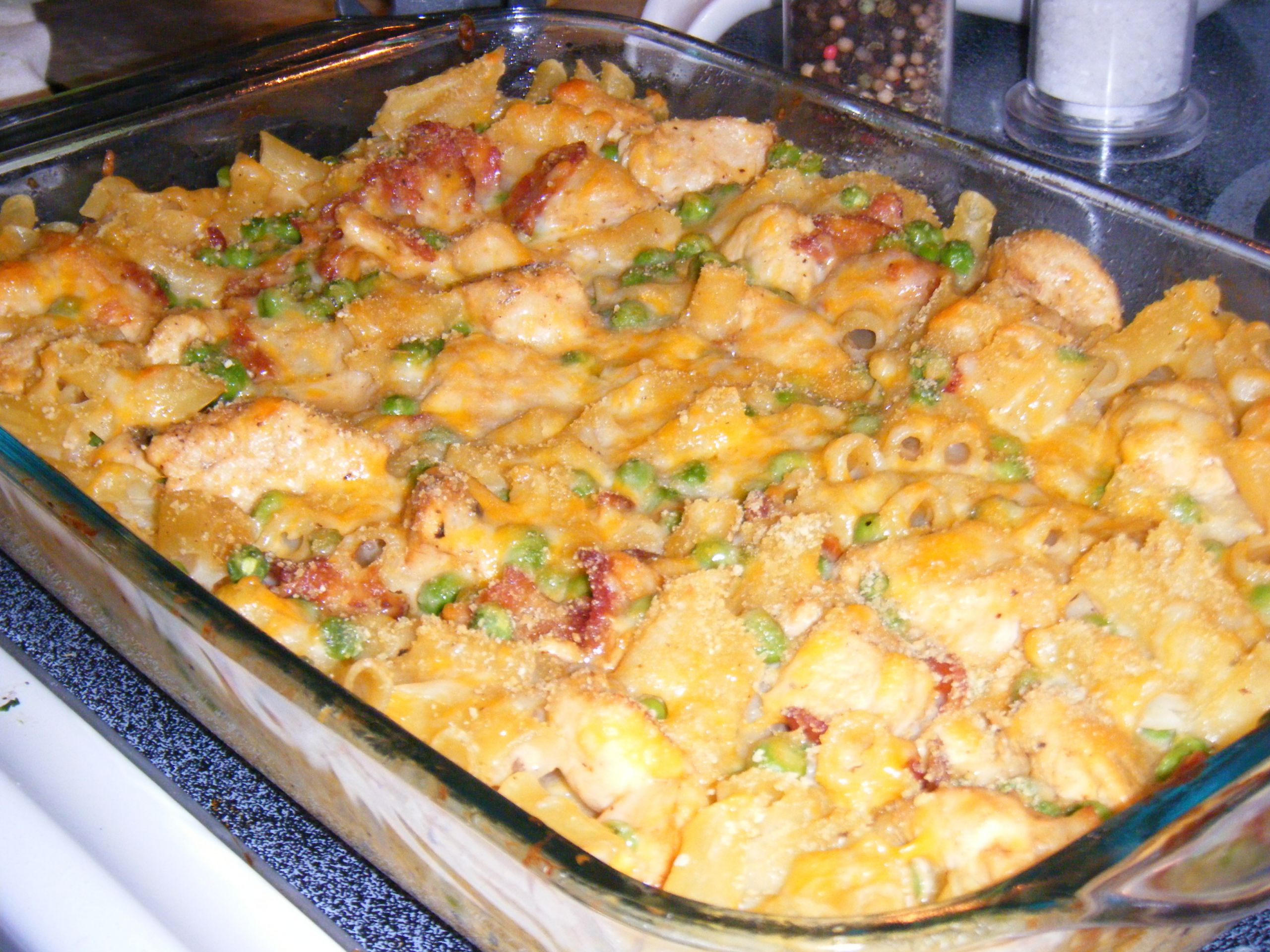 Chicken And Cheese Casserole
 Chicken and Bacon Cheese Casserole