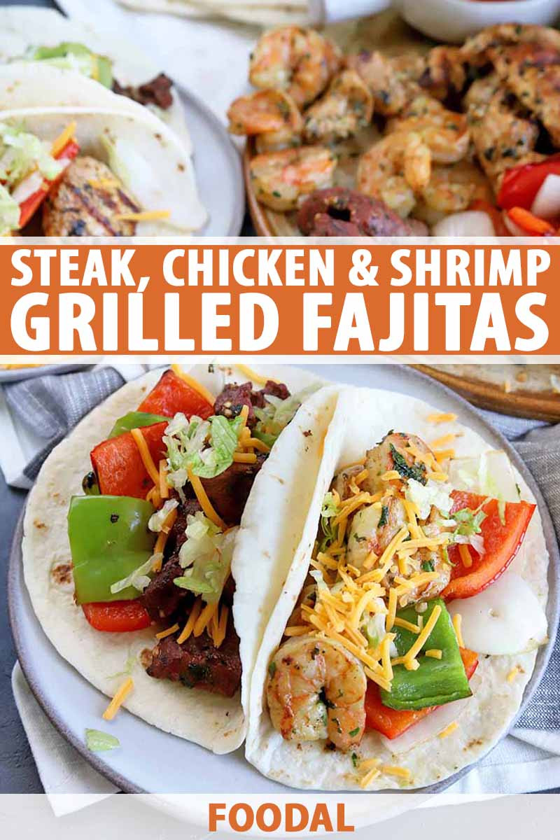Chicken And Shrimp Fajitas Recipe
 Grilled Steak Chicken & Shrimp Fajitas Recipe