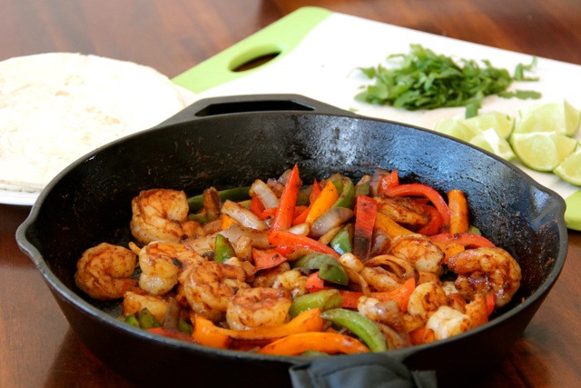 Chicken And Shrimp Fajitas Recipe
 Shrimp Fajitas with Homemade Fajita Seasoning