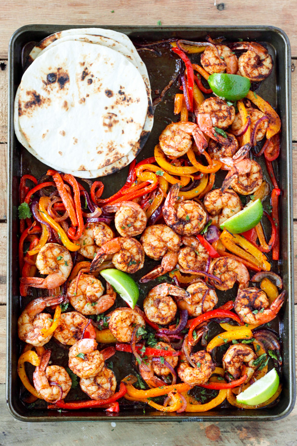 Chicken And Shrimp Fajitas Recipe
 31 Days of Sheet Pan Dinners to Make in May