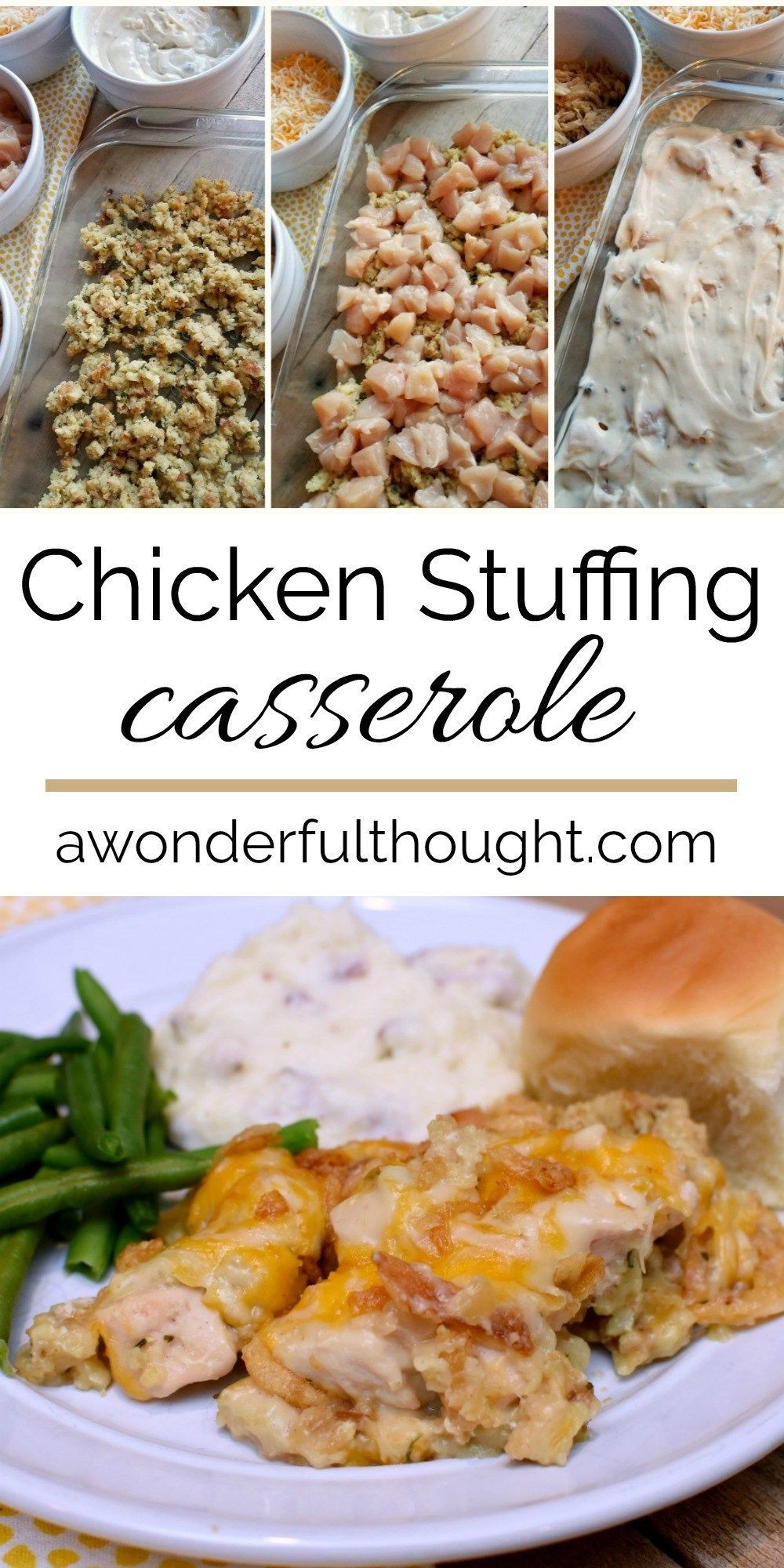 Chicken And Stuffing Bake Without Soup
 Chicken Stuffing Casserole Recipe