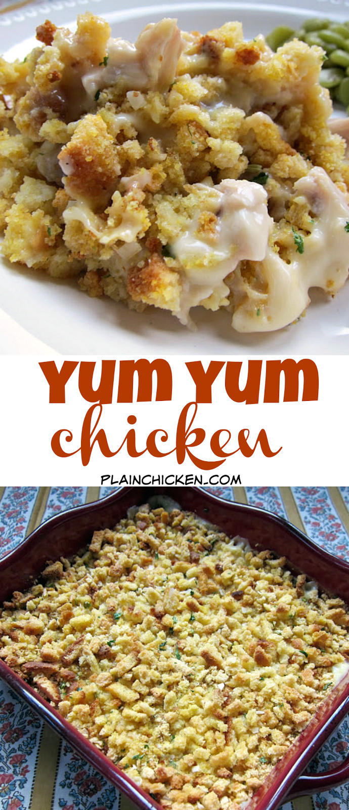 Chicken And Stuffing Bake Without Soup
 Yum Yum Chicken