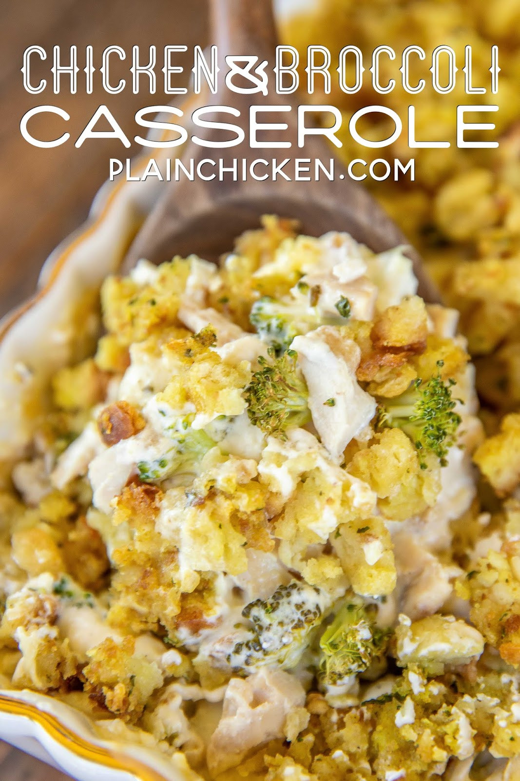 Chicken And Stuffing Bake Without Soup
 Chicken & Broccoli Casserole