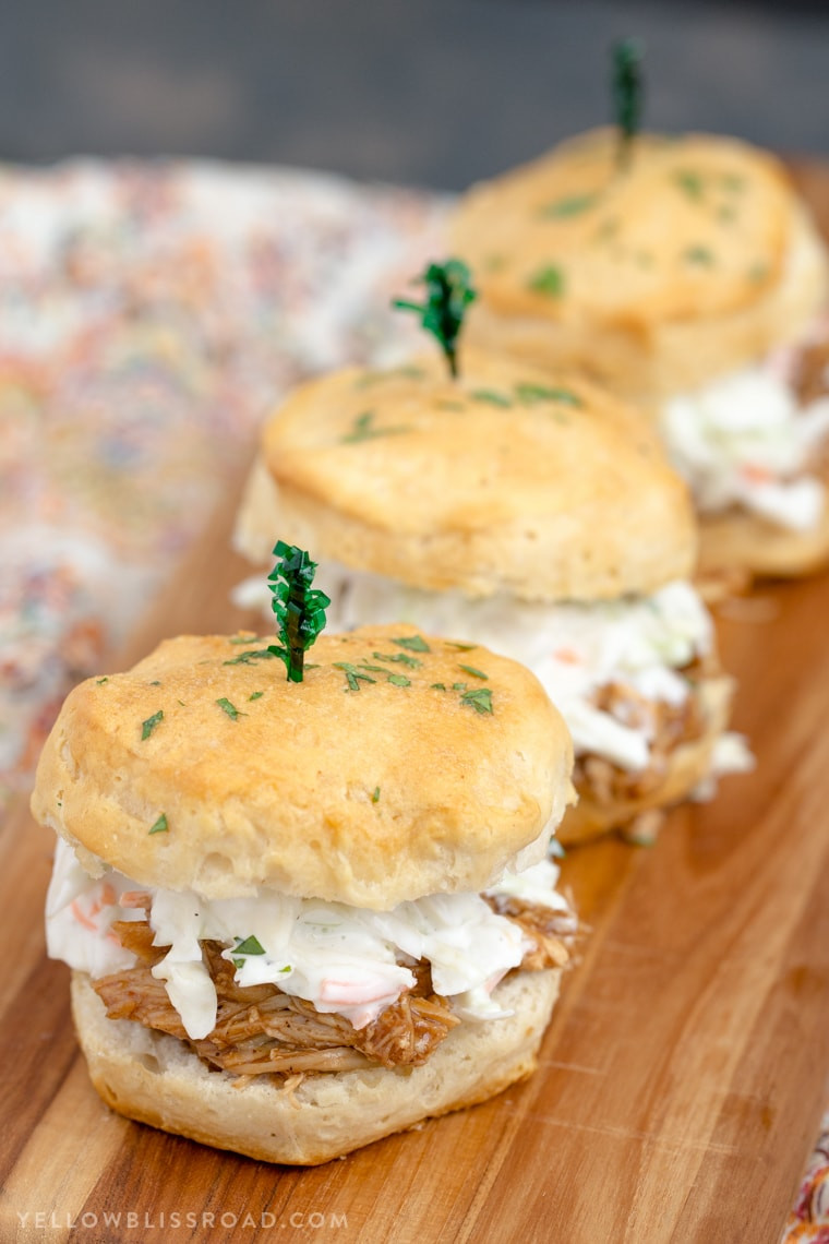 Chicken Biscuit Sandwich
 BBQ Chicken Sandwiches with Tangy Coleslaw