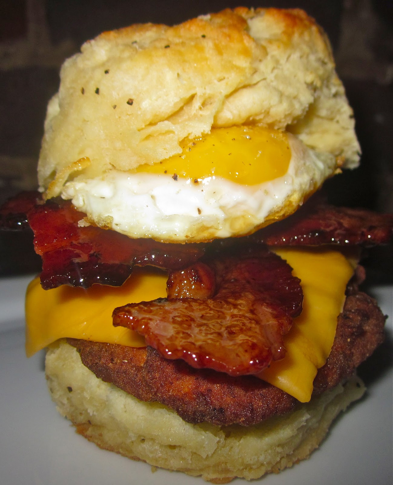 Chicken Biscuit Sandwich
 Haute Heirloom The Ultimate Fried Chicken Biscuit with