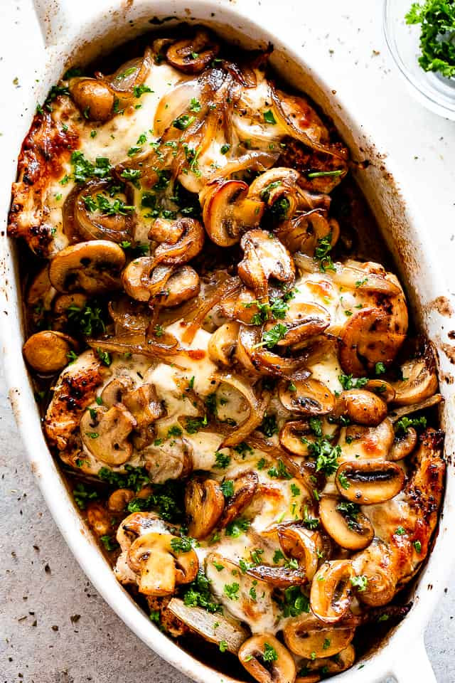 Chicken Breasts And Mushrooms Recipe
 Easy Cheesy Baked Chicken Breasts with Mushrooms