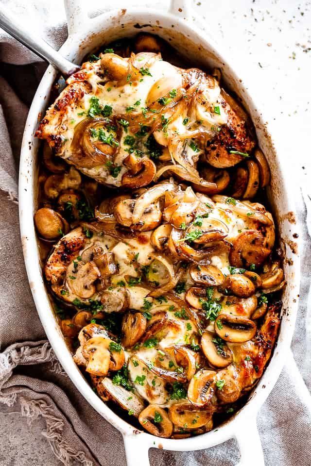 Chicken Breasts And Mushrooms Recipe
 Easy Cheesy Baked Chicken Breasts with Mushrooms