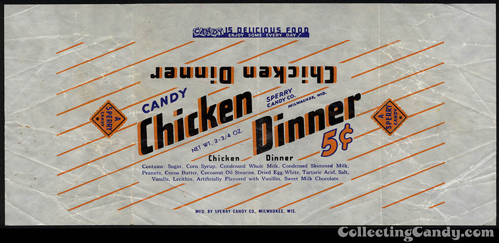 Chicken Dinner Candy Bar
 A Look Back at a Discontinued Classic – Tom’s Full Dinner