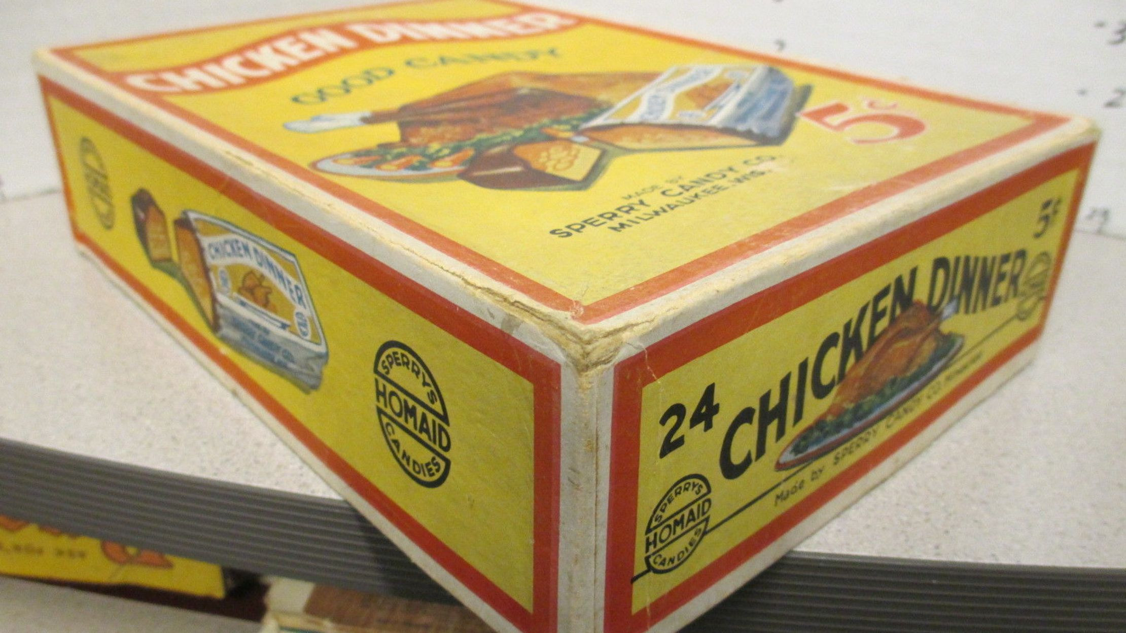 Chicken Dinner Candy Bar
 The Clucking Sweet History of a Candy Bar Called Chicken