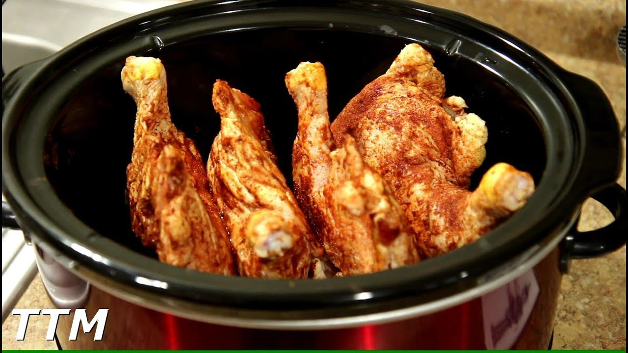 Chicken Legs In Slow Cooker
 EASY Chicken Legs and Thighs Slow Cooker