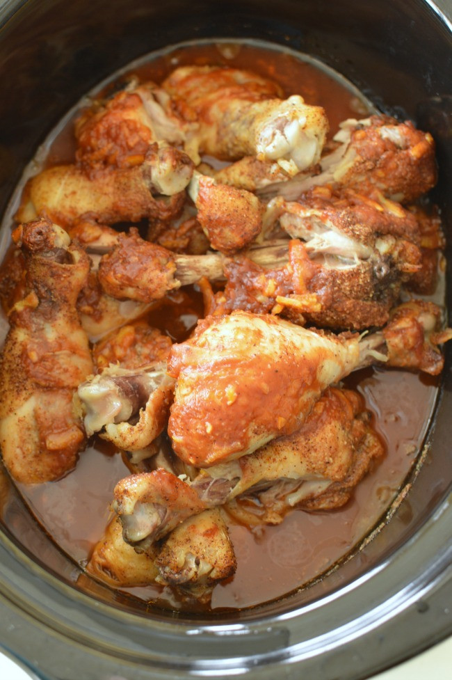 Chicken Legs In Slow Cooker
 Slow Cooker Spicy Orange Chicken Drumsticks Little Dairy