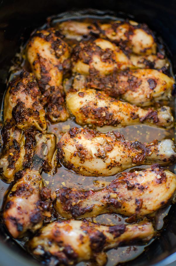 Chicken Legs In Slow Cooker
 Slow Cooker Chicken Legs & Sun dried Tomatoes — Living Lou