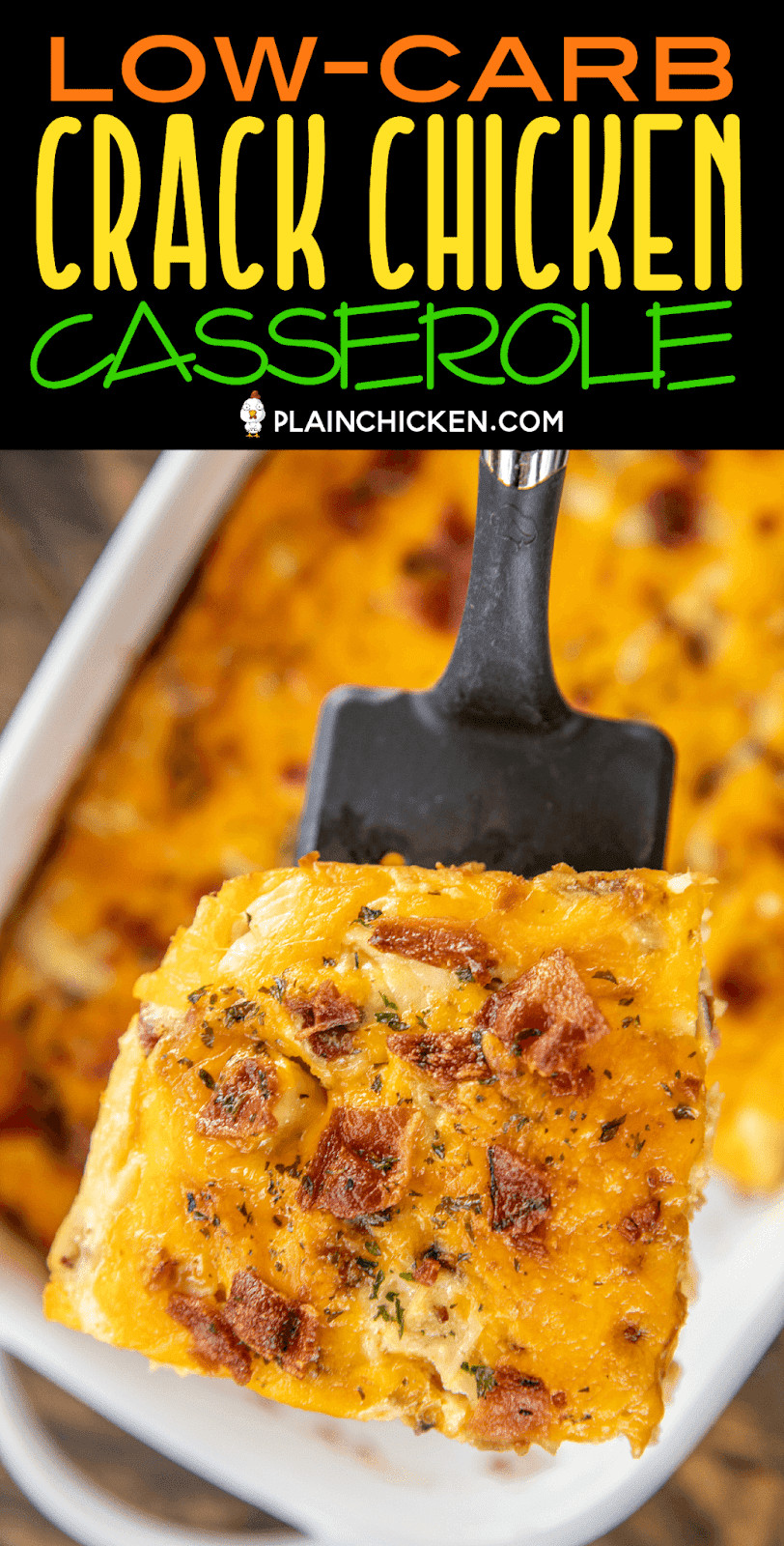 Chicken Low Carb Recipes
 Low Carb Crack Chicken Casserole