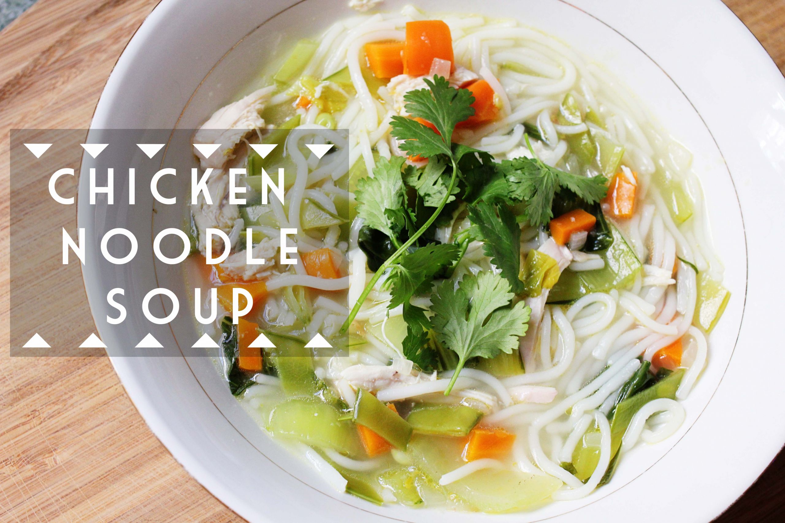 Chicken Noodle Soup For Baby
 chicken noodle soup with rice noodles and bok choy