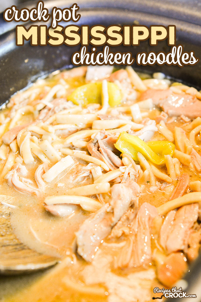 Chicken Noodles Crock Pot Recipe
 Crock Pot Mississippi Chicken Noodles Recipes That Crock
