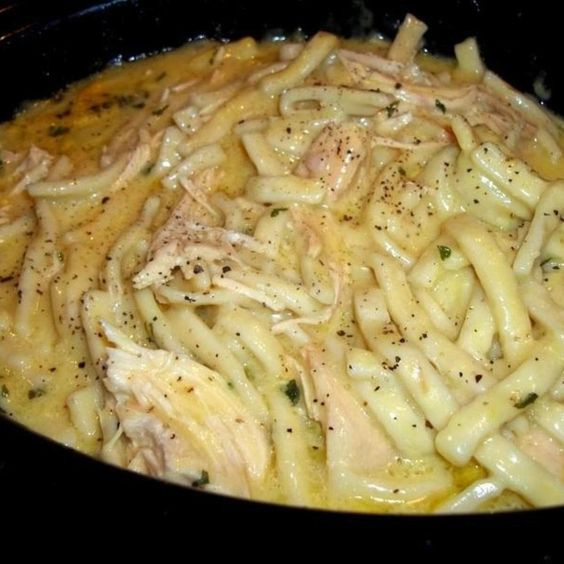 Chicken Noodles Crock Pot Recipe
 FOOD AND COOK forting Chicken & Noodles Crock Pot Recipe
