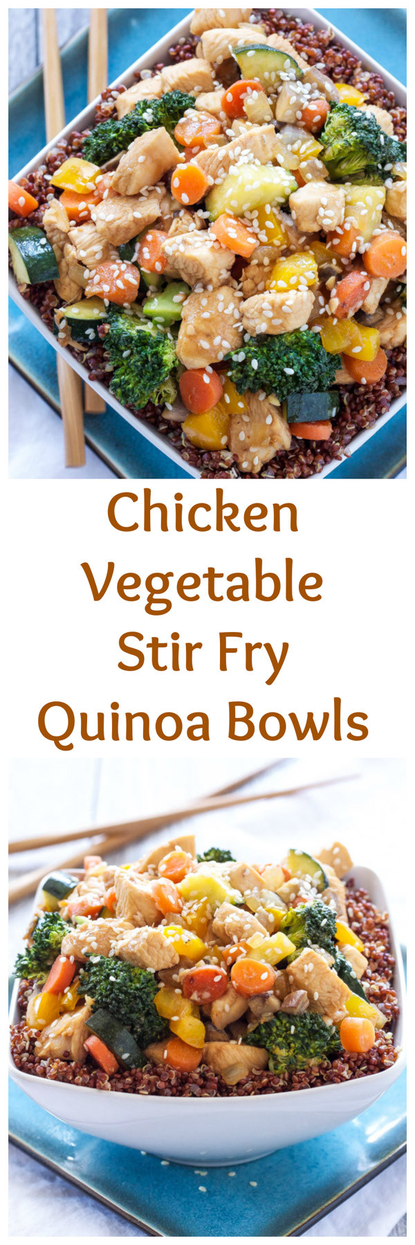 Chicken Quinoa Stir Fry
 Chicken and Ve able Stir Fry Quinoa Bowls Recipe Runner