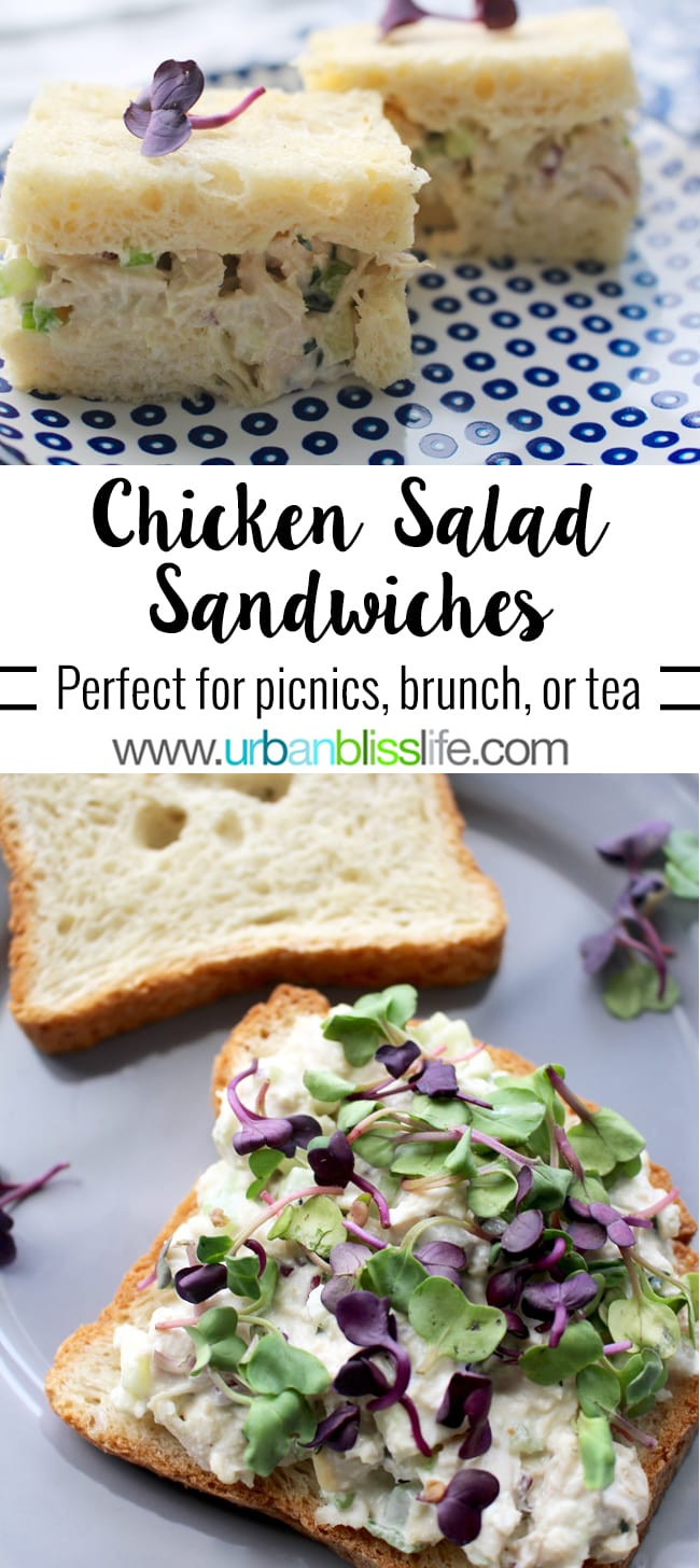 Chicken Salad Sandwiches Recipe
 Classic Chicken Salad Sandwiches recipe picnic brunch tea