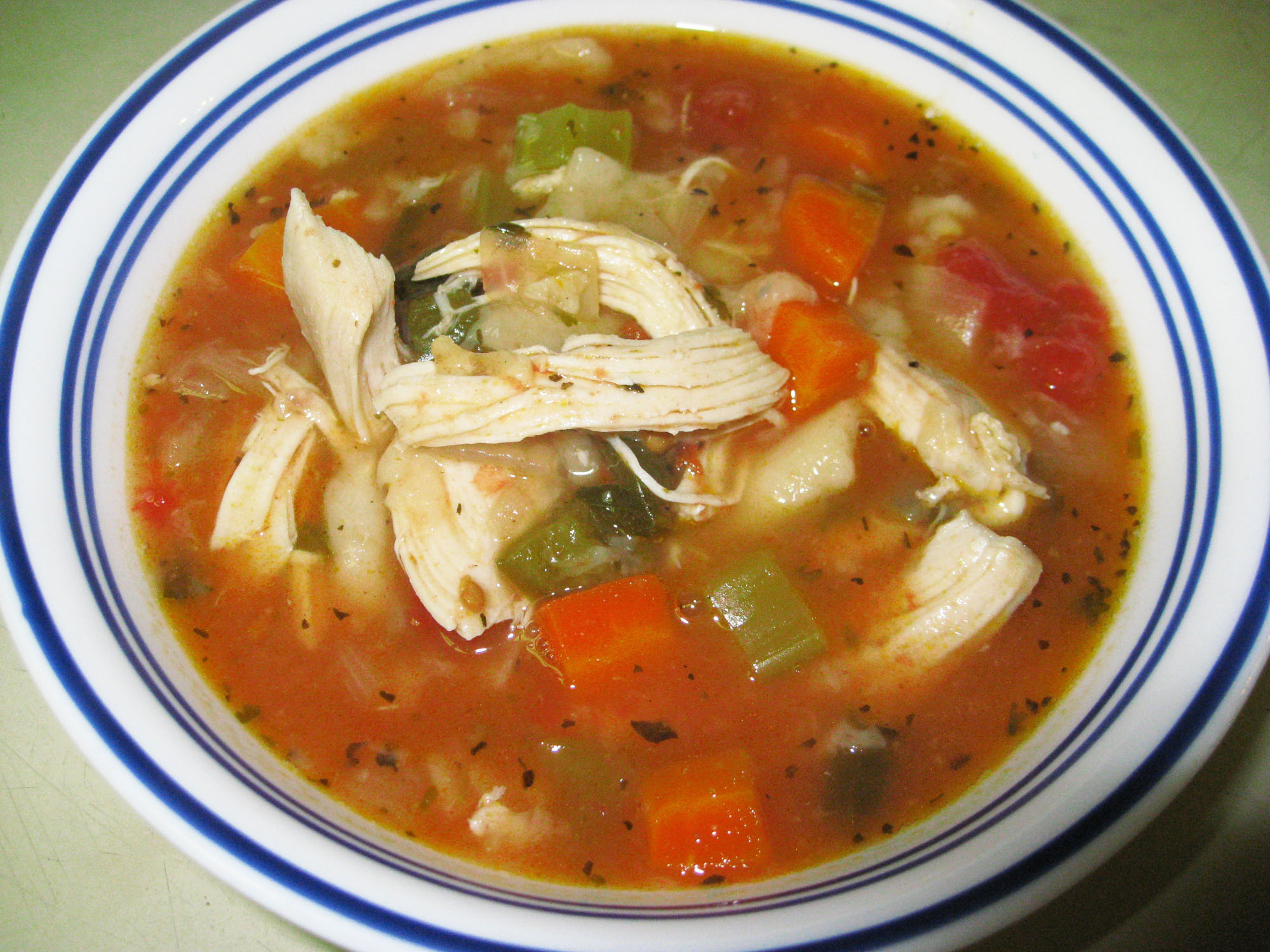 Chicken Soup Mexican
 Chunky Mexican Chicken Soup