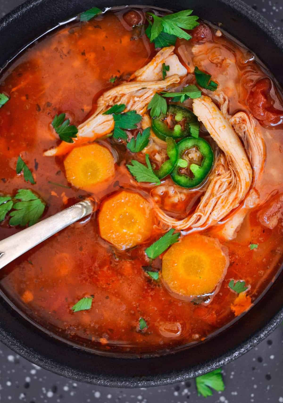 Chicken Soup Mexican
 Spicy Mexican Chicken Soup Recipe Easy Chicken Recipes