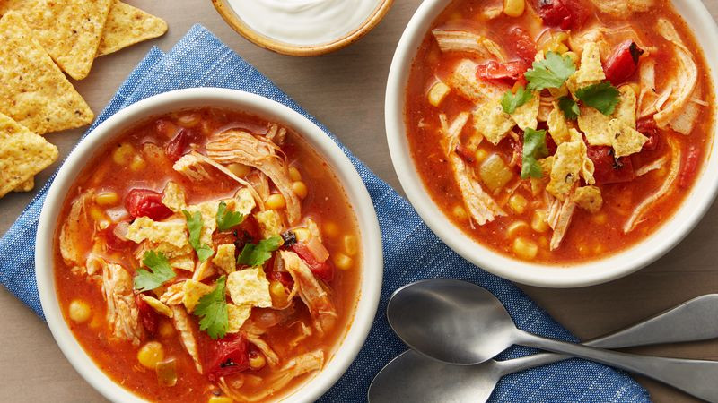 Chicken Tortilla Soup Slow Cooker Recipe
 Slow Cooker Chicken Tortilla Soup Recipe BettyCrocker