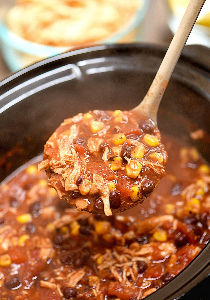 Chicken Tortilla Soup Slow Cooker Recipe
 Slow Cooker Chicken Tortilla Soup The Recipe Pot