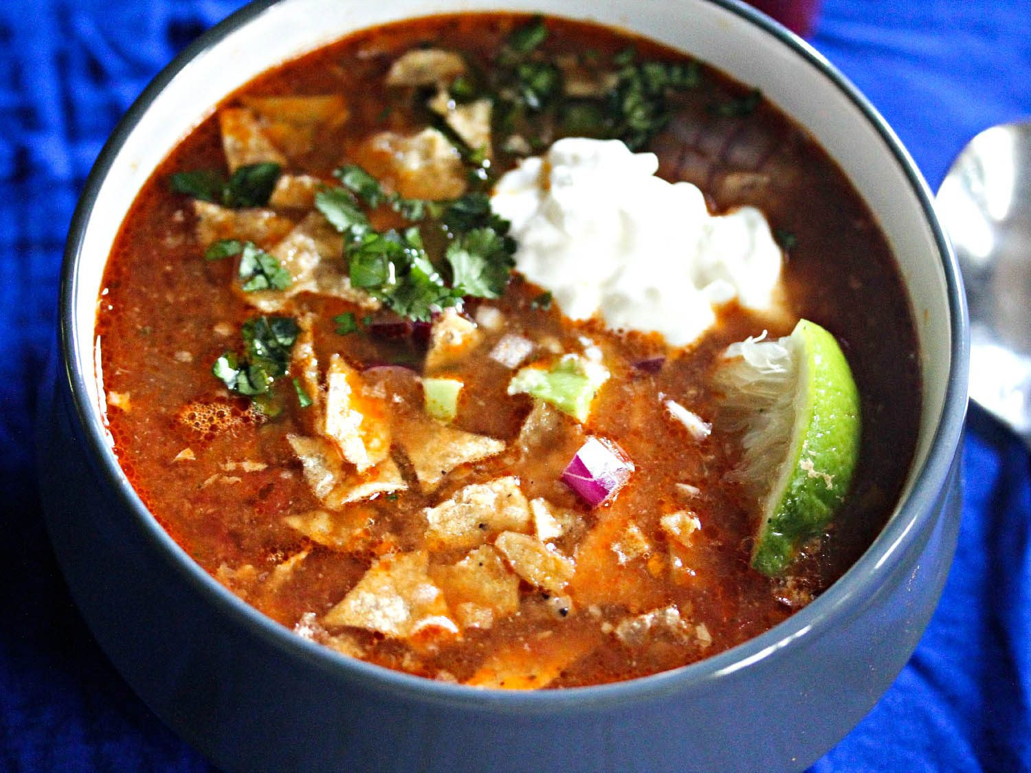 Chicken Tortilla Soup Slow Cooker Recipe
 Slow Cooker Chicken Tortilla Soup With All the Fixings