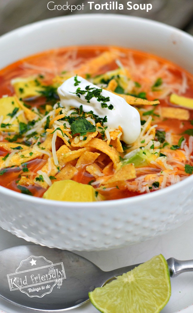 Chicken Tortilla Soup Slow Cooker Recipe
 Easy and Healthy Slow Cooker Chicken Tortilla Soup Recipe