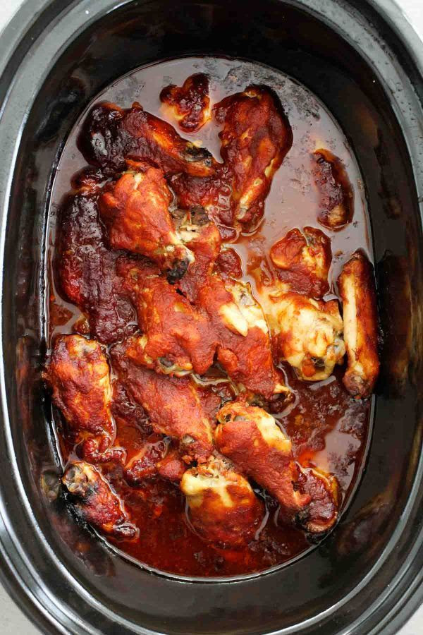 Chicken Wings Slow Cooker Recipes Easy
 Slow Cooker Barbecue Chicken Wings Recipe