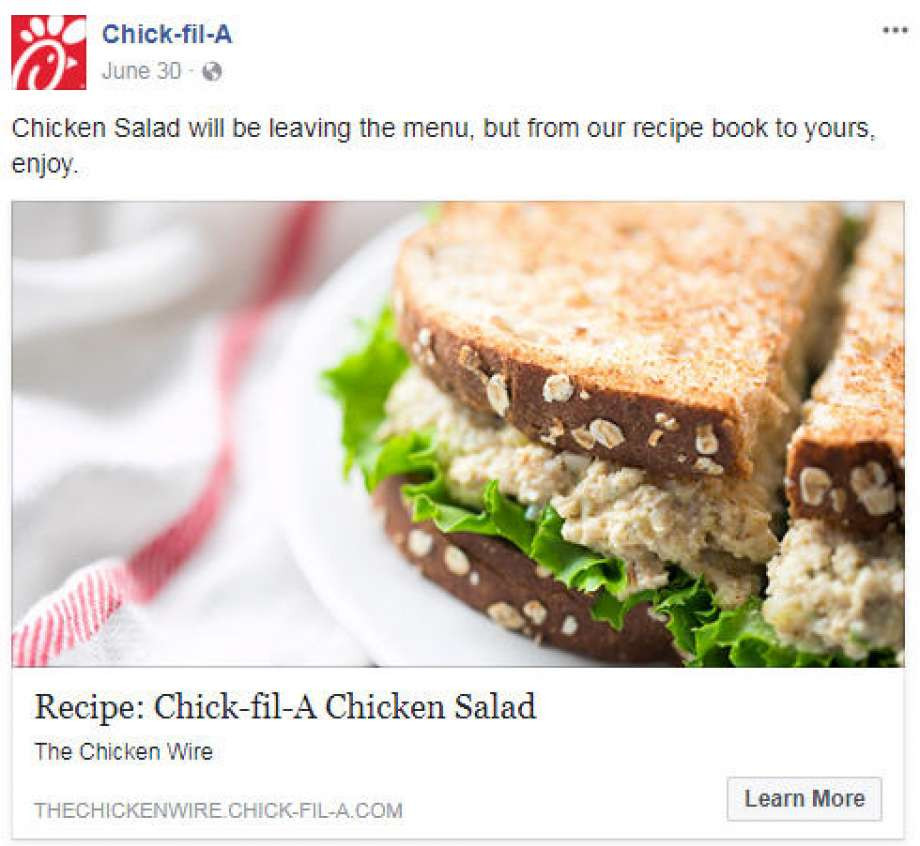 Chickfila Chicken Salad Sandwich Calories
 Chick fil A is retiring the Chicken Salad Sandwich at the