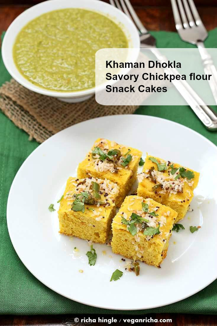 Chickpea Flour Recipes Vegan
 Chickpea flour Snack Cakes Khaman Dhokla Recipe Vegan