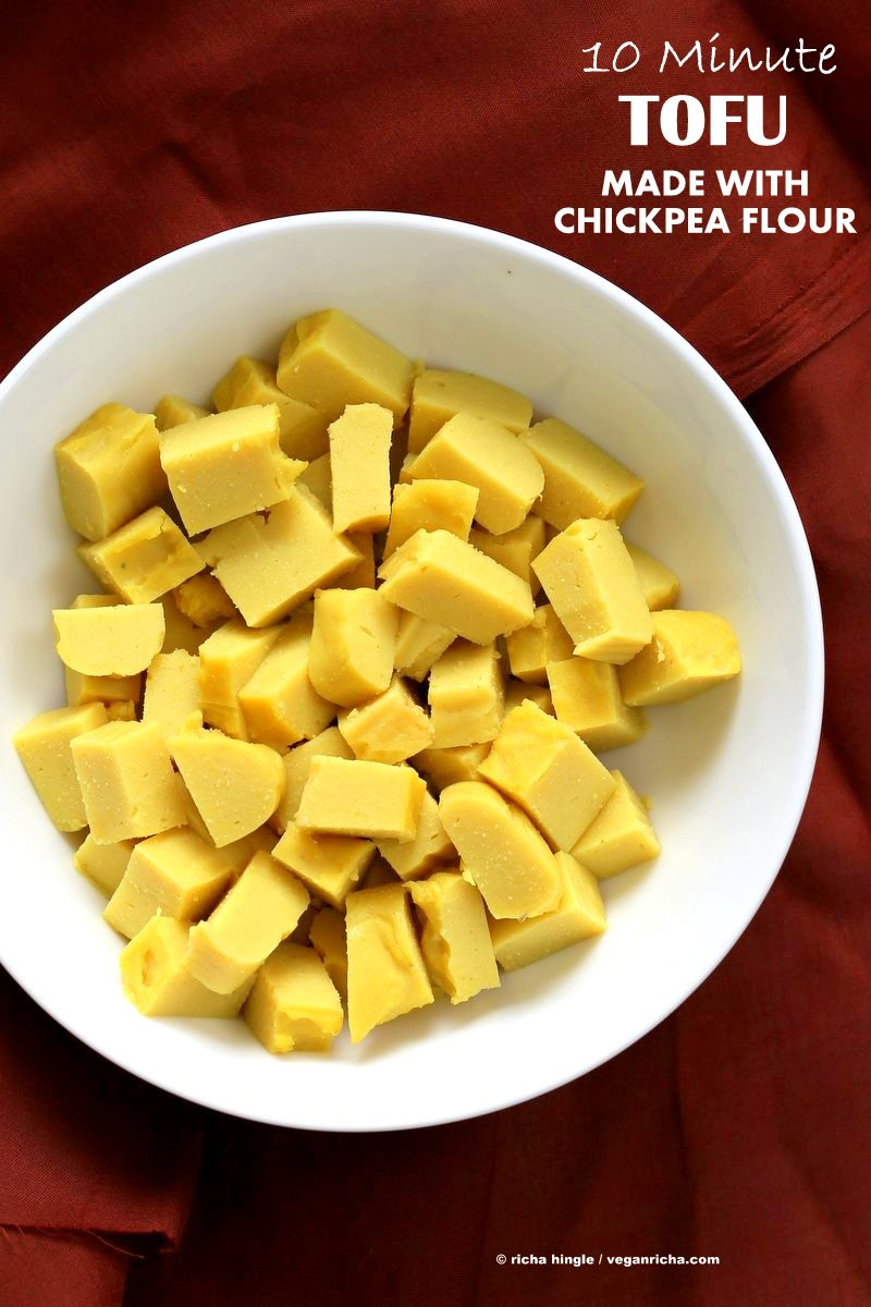 Chickpea Flour Recipes Vegan
 Chickpea flour Tofu Soy free Tofu Recipe Vegan Richa