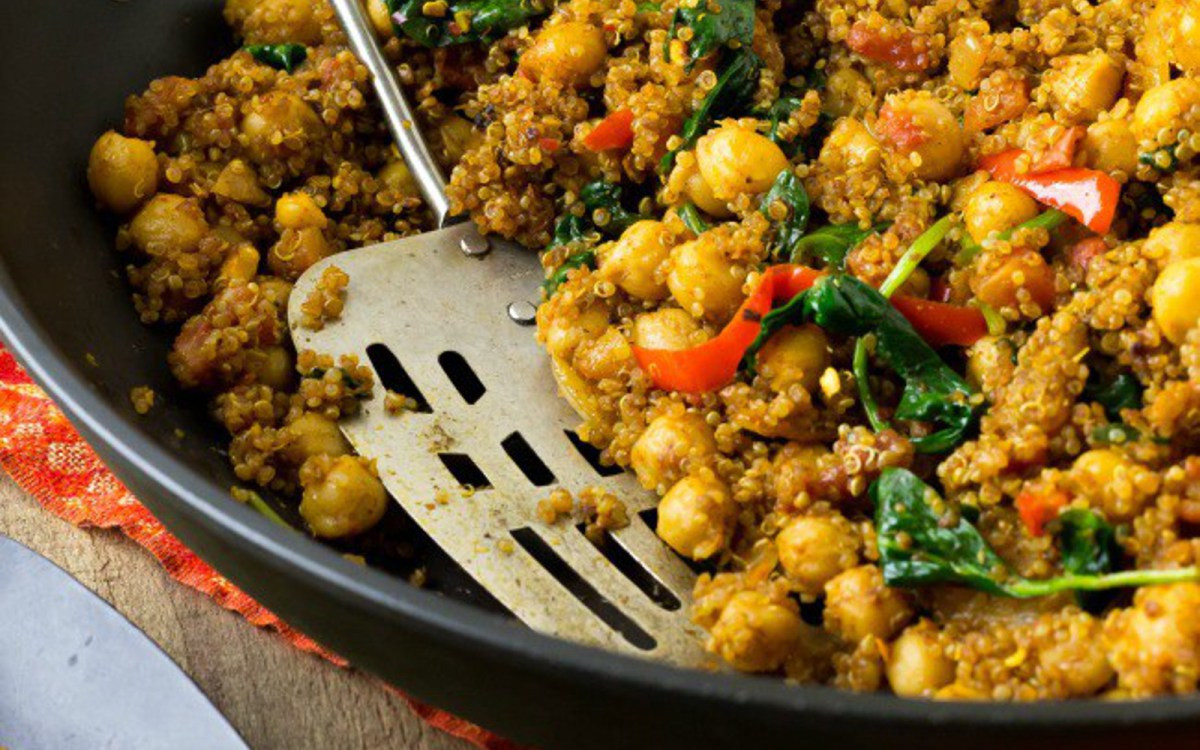 Chickpea Recipes Indian
 Indian Quinoa and Chickpea Stir Fry [Vegan] e Green Planet