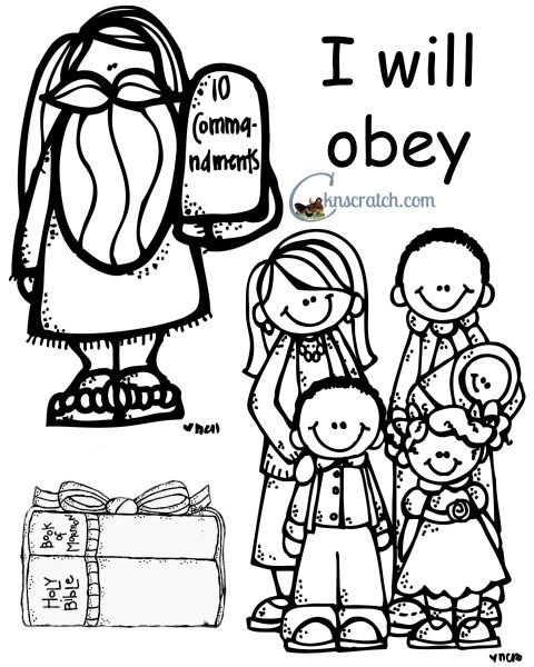 Children Obey Your Parents Coloring Page
 Behold Your Little es Lesson 14 I Will Obey