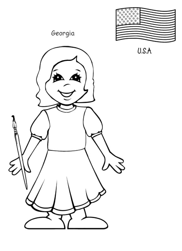 Children Of The World Coloring Pages
 Kids Around the World Coloring Pages