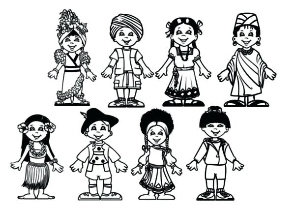 Children Of The World Coloring Pages
 Children The World Coloring Page at GetColorings