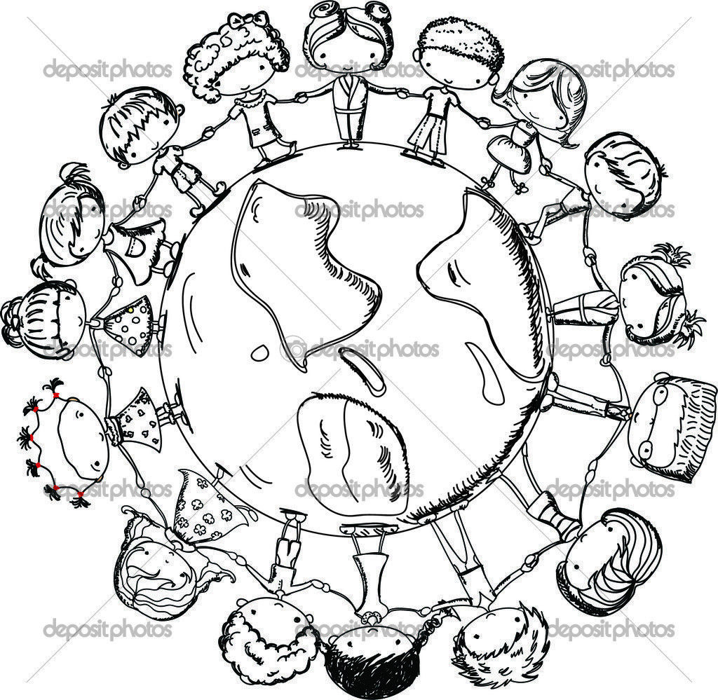 Children Of The World Coloring Pages
 Free coloring pages of children around the world