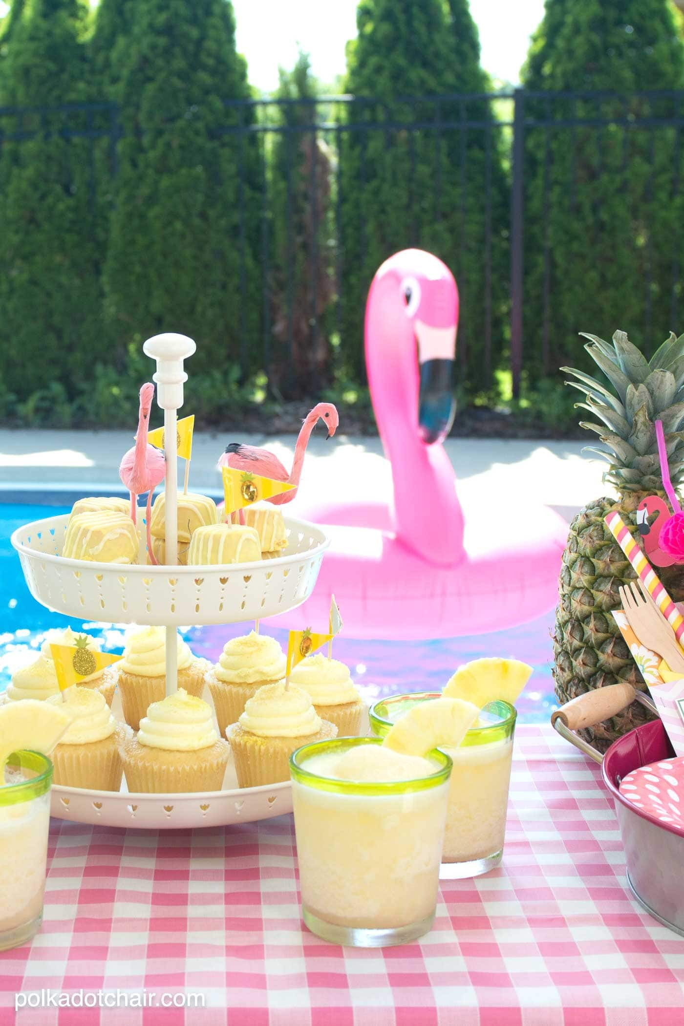 Children'S Pool Party Ideas
 Summer Backyard Flamingo Pool Party Ideas The Polka Dot