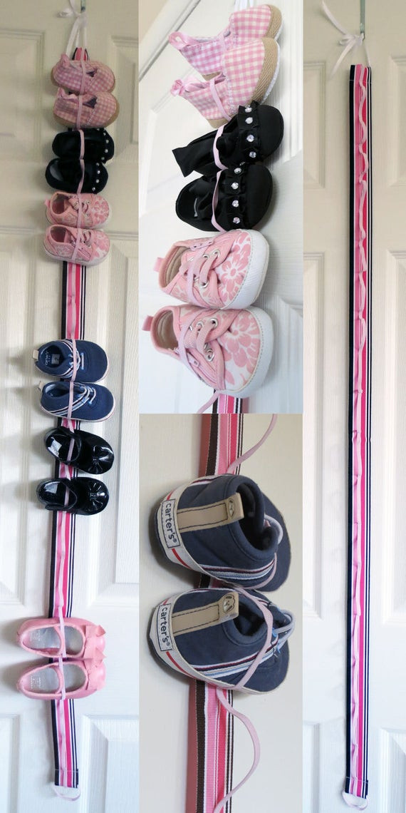 Children'S Shoe Storage
 Hanging Baby Shoe Organizer with Elastic Store 9 pairs of